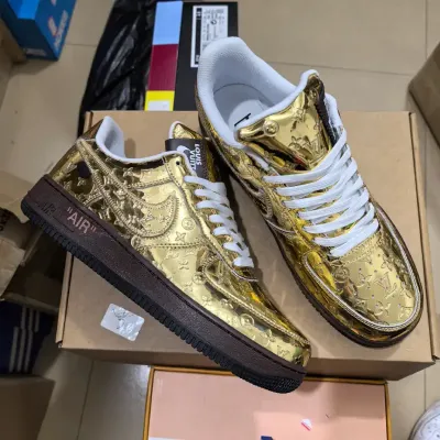 LV X NIKE AIR FORCE LUXURY SHOES 1:1