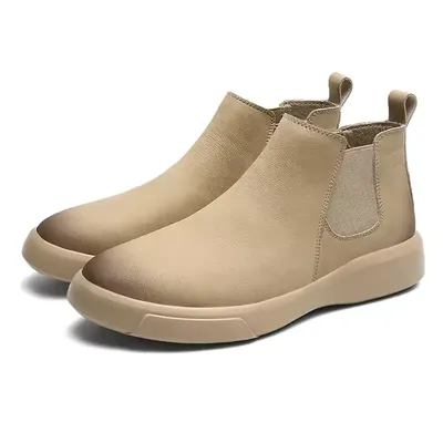 WINTER WARM MEN CHELSEA LEATHER BOOTS