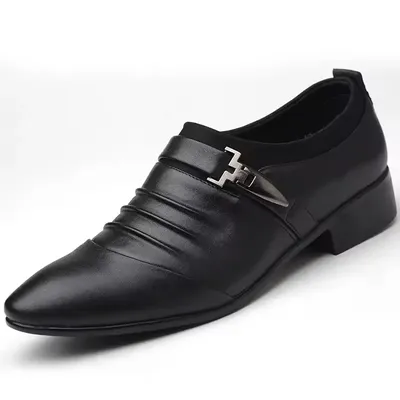 Leather Casual Flat Dress Shoes