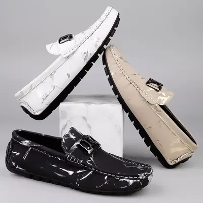 MEN'S LEATHER SLIP-ON DRIVING CASUAL LOAFER