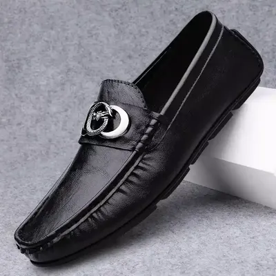 MEN'S LEATHER EUROPEAN LUXURY BEANIE LOAFER
