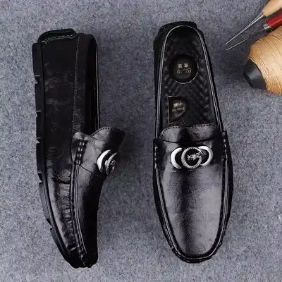 MEN'S LEATHER EUROPEAN LUXURY BEANIE LOAFER