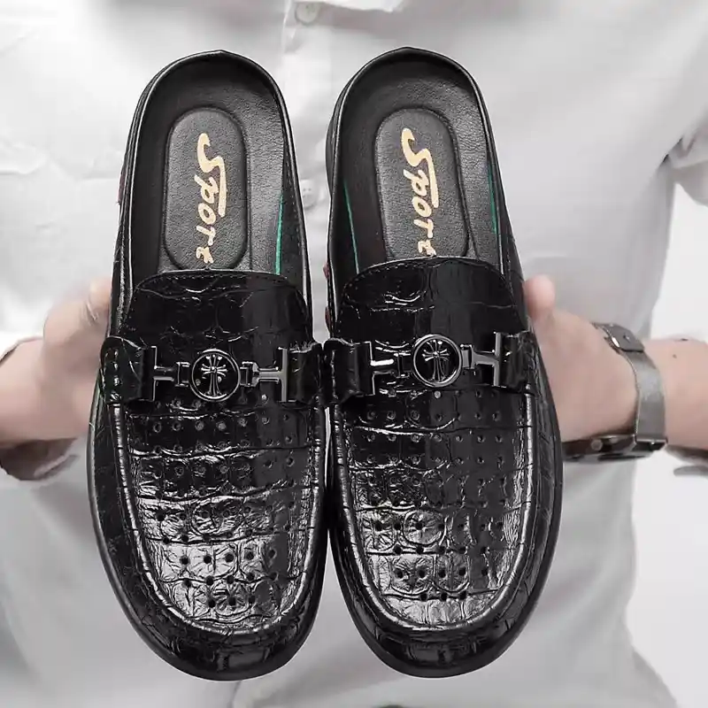 CASUAL FASHION RETRO FLAT HALF LOAFER