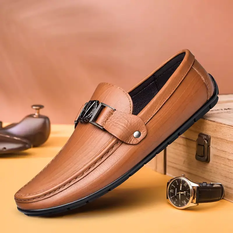 DOUDOU DRIVING SOFT-SOLED LEATHER LOAFER