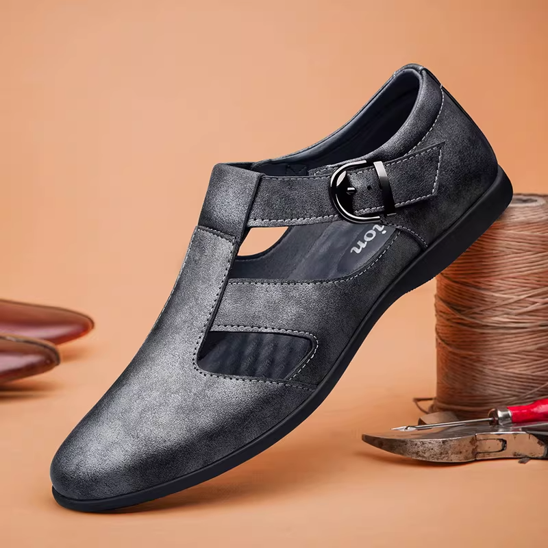 SUMMER BREATHABLE HOLE LEATHER SHOES