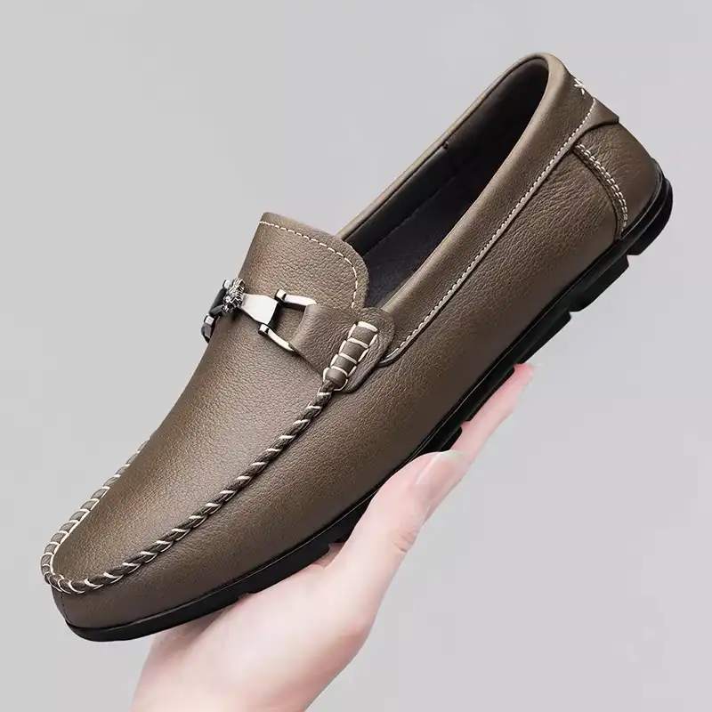 MEN'S SLIP-ON BEANIE DRIVING LEATHER LOAFER
