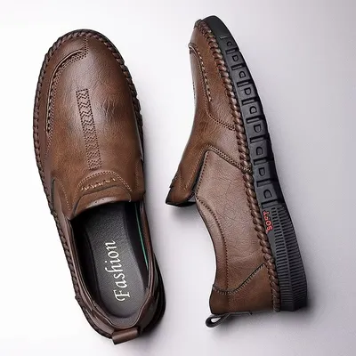 MEN'S PU SLIP-ON BUSINESS SHOES