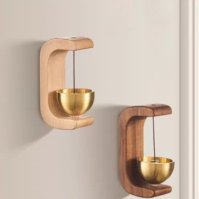 Wooden Wind Chime Magnetic Wireless Door Bell