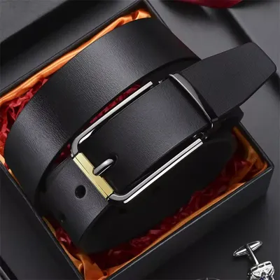 Men's Business New Pin Buckle Leather Belt