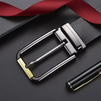 Men's Business New Pin Buckle Leather Belt