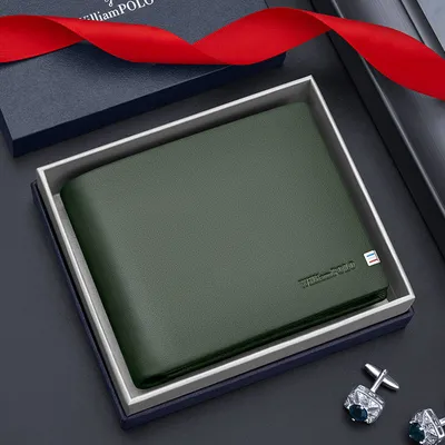  Men's High Quality Cowhide Wallet 