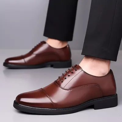 MEN'S BUSINESS LEATHER OXFORD FORMAL SHOES