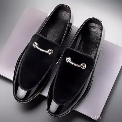 MEN'S LARGE SIZE SLIP-ON DRESS SHOES