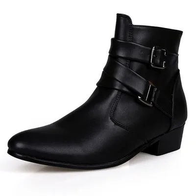 MEN'S LEATHER HIGH-TOP MARTINS BRITISH BOOTS