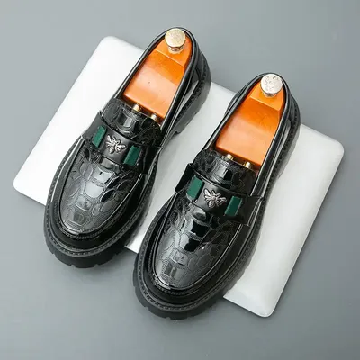 MEN WEDDING DRESS LEATHER SHOES