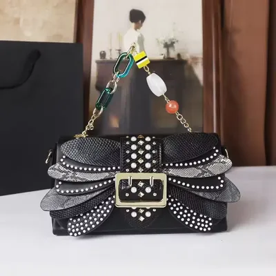 LUXURY GRADIENT DRAGONFLY SHOULDER BAG