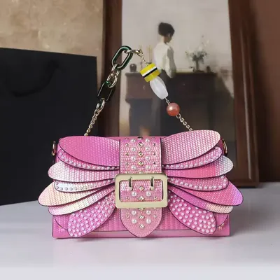 LUXURY GRADIENT DRAGONFLY SHOULDER BAG