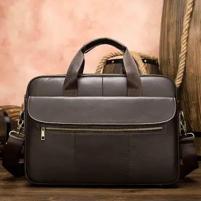 New Fashionable Leather Men's Office Bag