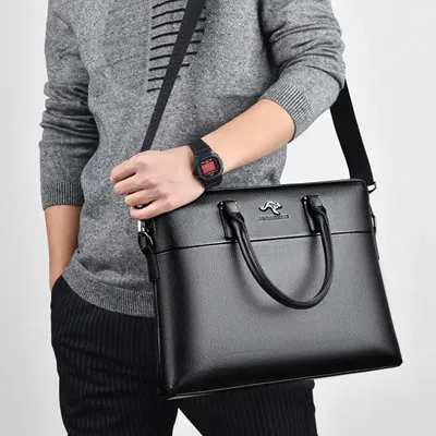 Men's Office Single Briefcase Shoulder Cross Bag