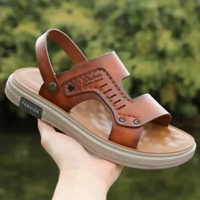 GENUINE LEATHER MEN'S BEACH SANDALS