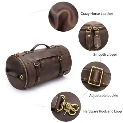 High-End Leather Travel Bag