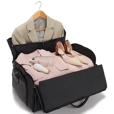Vintage PU Leather Folding Travel Bag