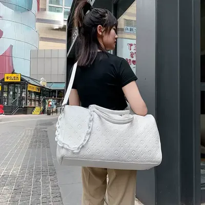 PU Embossed Large Capacity Travel Bag