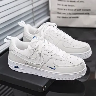 Nike Air Force 1 07 LV8 White Dark Marina Blue 1:1
