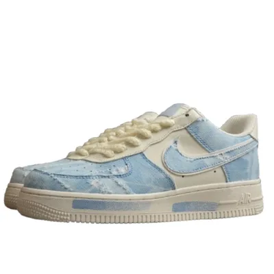 Louis Vuitton x Nike Air Force 1 Low Denim Blue 1:1