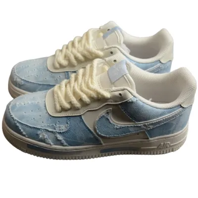 Louis Vuitton x Nike Air Force 1 Low Denim Blue 1:1