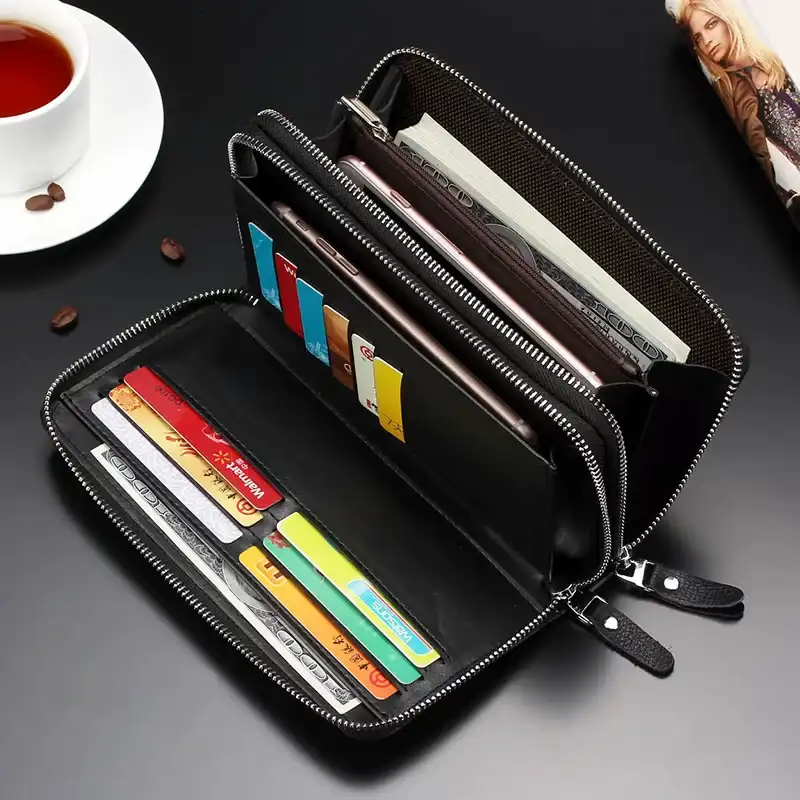 Popular Geometric Men's Leather Wallet