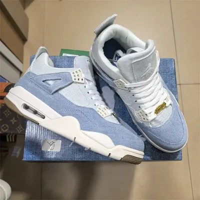Air Jordan 4 Retro TEX Worn Blue Denim 1:1