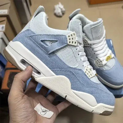 Air Jordan 4 Retro TEX Worn Blue Denim 1:1