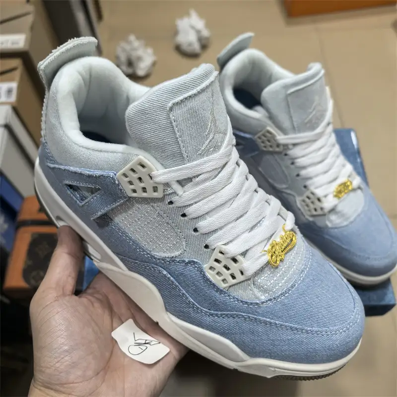 Air Jordan 4 Retro TEX Worn Blue Denim 1:1