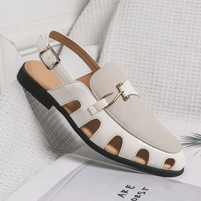 Men's Tassels  PU Leather Casual Half Shoes
