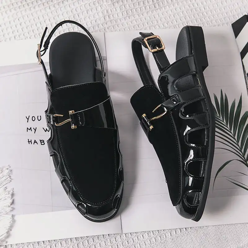Men's Tassels  PU Leather Casual Half Shoes