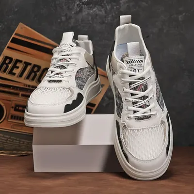 Men's Ink Wash Color Block Casual Shoes