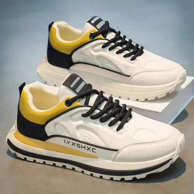 Durable Shock-absorbing Thick Soled Casual Shoes