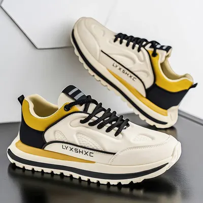 Durable Shock-absorbing Thick Soled Casual Shoes