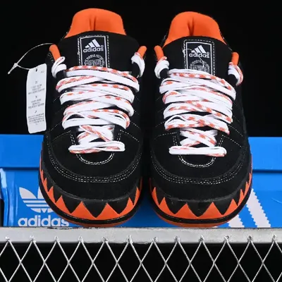 ADIDAS CASUAL SHOES BLACK-ORANGE 1:1