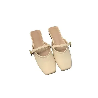Women's Mules Flat-Sole Casual Shoes Slipper Sandals.