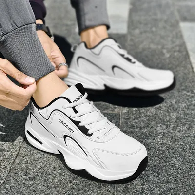 Men's New Breathable White Shoes 