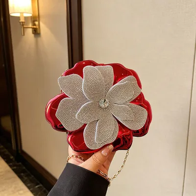  Women's diamond Acrylic Purse 