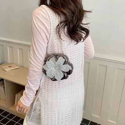  Women's diamond Acrylic Purse 