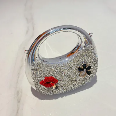 European and American Girls' Fashionable Mini Exquisite Sparkling Diamond Inlaid Simple Versatile
