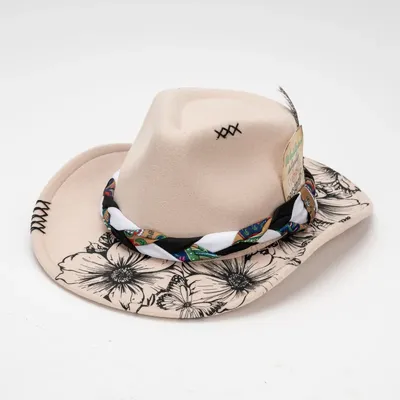Band Feather Accent Stylish Sun Hat cap