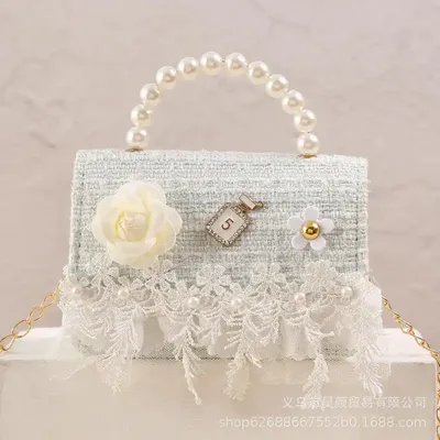 Fashion Autumn Winter New Design Leather Flower Mini Cute Handbag