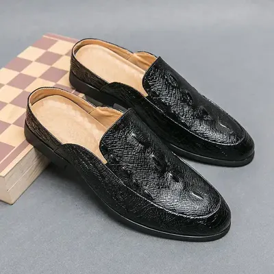 Comfortable Slip-On Man Dress Casual Leather Shoes