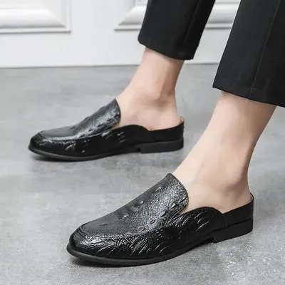 Comfortable Slip-On Man Dress Casual Leather Shoes