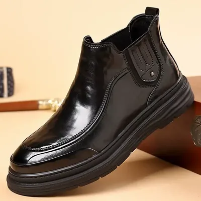 First-Layer Cowhide Short Boots